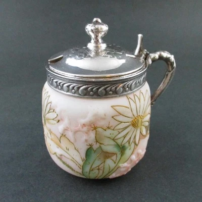 FLOR DE CACTUS - MACETA MOSTAZA ANTIGUA - Mt. Vidrio artístico Washington CROWN MILANO Foto 1 de 4