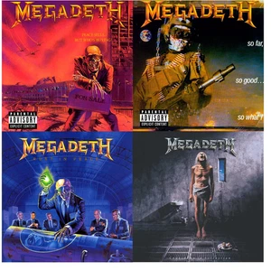 Megadeth 4CD Bundle Peace Sells So Far So Good Rust in Peace Countdown  - Picture 1 of 11