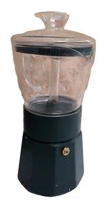 La Cafetière Verona Glass Espresso Maker, Black, 6 Cup, Gift Boxed - Picture 1 of 11