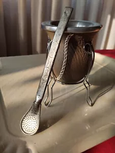 MATERO E BOMBILLA PER YERBA MATE - Foto 1 di 5