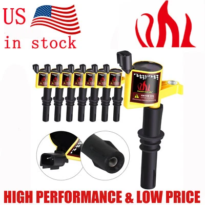 Bobina de ignição 8 peças DG511 compatível com 2005-2008 Lincoln Navigator Mark LT 5.4L V8 - Imagem 1 de 4