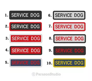 Parche de servicio bordado personalizado asistencia para perros soporte para perros costura en SD-P12 - Imagen 1 de 11