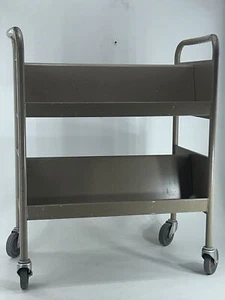 Vintage Industrial Commercial Library Book Cart - Picture 1 of 13