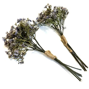 2er Pack künstliche gefälschte Gypsophila Bündel 29 cm mit lila Blumen - Bild 1 von 4
