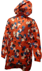 Joules Coat Jacket Women 6 GoLightly Red Lilypad Packaway Waterproof Mac  204454 - Picture 1 of 6