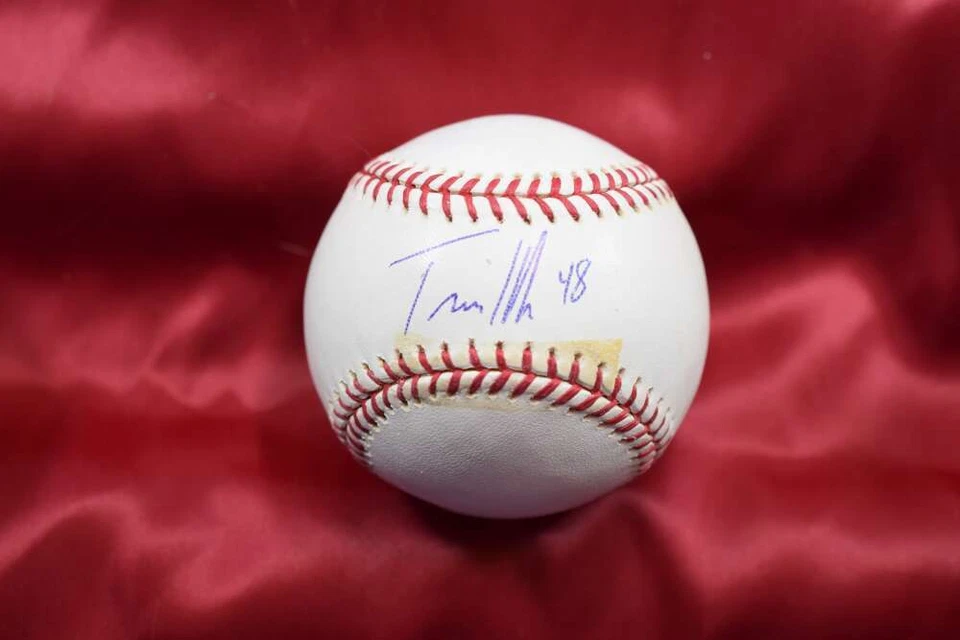Béisbol firmado por Travis Hafner autógrafo de Grandes Ligas OML Foto 1 de 1