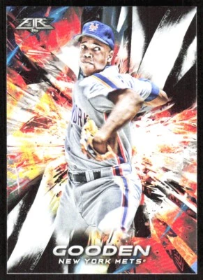 2018 10597B Topps Fire Dwight Gooden New York Mets #3 - Image 1 of 2