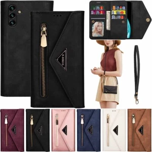 For Samsung A55 A35 A15 A14 A34 A54 A13 A33 A53 Wallet Stand Leather Case Cover - Picture 1 of 31