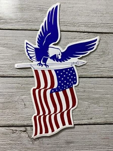 American Eagle American Flag Sticker U.S.A Flag Decal Patriotic army Freedom - Bild 1 von 6