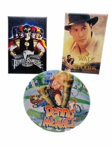 Prendedores de película promocionales Power Rangers Dennis the Menace Walk in the Clouds Pinback de colección - Imagen 1 de 11