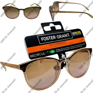 Foster Grant Ladies Tatiana Crystal Dusty Pink Round Sunglasses UVA-UVB #709 - Picture 1 of 7