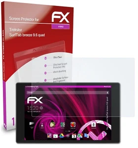 atFoliX Glass Protector for Trekstor SurfTab breeze 9.6 quad 9H Hybrid-Glass - Bild 1 von 8