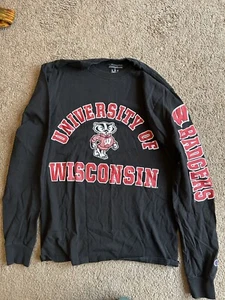 University Of Wisconsin-Madison Champion schwarzes Langarmshirt - Bild 1 von 4