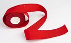 Antique/Vintage Wide Petersham Silk Ribbon Scarlet Red 1 Yard (91cm) Seconds