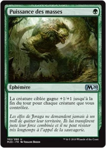 MTG Magic M20 FR FOIL - Might of the Masses/Puissance des masses - Picture 1 of 1