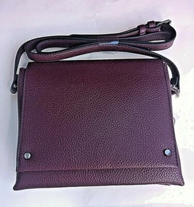 New A New Day Mid-Size Crossbody Bag Burgundy, MSRP $25 Adjustable Flap Front - Picture 1 of 5