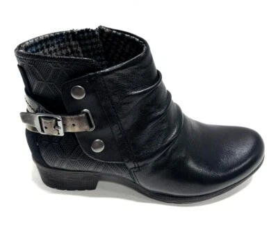 Botines Rockport Cobb Hill para mujer Gratasha de cuero negro 6,5 M Foto 1 de 4