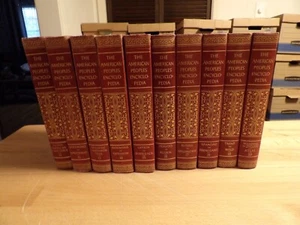 Juego completo de 20 libros de colección American Peoples Encyclopedia con puesta en escena roja anual - Imagen 1 de 24