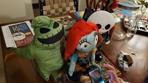 Disney Nightmare Before Christmas Animated Musical Plush Jack Sally Oogie Boogie - Picture 1 of 4