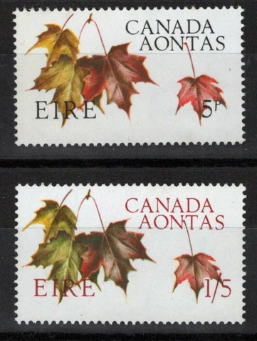 ZAYIX Ireland 234-235 MNH Canada Ireland Joint Issue Maple Leaves 021823S82M Cover