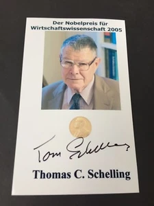 THOMAS SCHELLING Nobelpreis Wirtschaft 2005 signed Foto 9 x 14 Autogramm - Bild 1 von 1