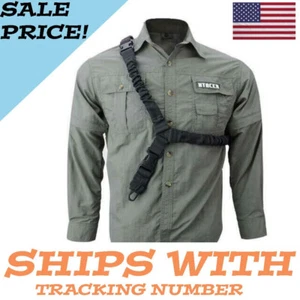 Tactical One Single Point Sling Strap Bungee Rifle Gun Sling with QD Buckle - Picture 1 of 11