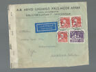 A-1174* SWEDEN 1944  COMMERCIAL AIR MAIL JEWISH COVER STOCKHOLM TO LONDON, ENG  