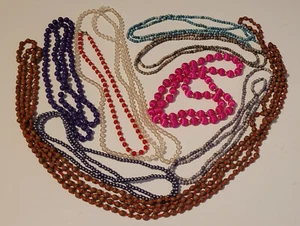 9 collares de cuentas mixtas con cáscara de tuerca - Imagen 1 de 8