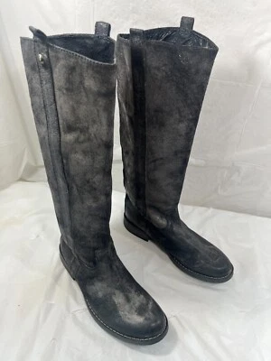 Botas hasta la rodilla de cuero envejecido STEVEN by Steve Madden Foto 1 de 4