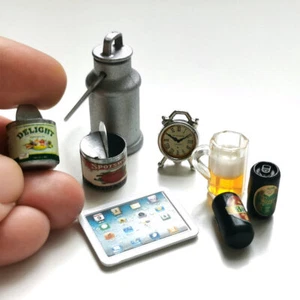 1Set 1/12 Scale Camping Set Dollhouse Miniatures Can Kettle Drink Bottle Outdoor - Picture 1 of 3
