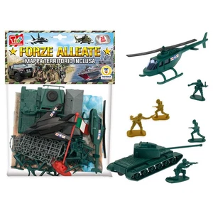 SOLDATINI FORZE ALLEATE CON VEICOLI E POSTER - Foto 1 di 1