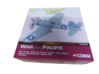 Corgi Aviation Archive AA33008 F4U-1 Corsair White 576 - Marine's Dream - 1:72 - Image 1 of 4