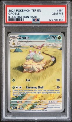 SV05: Temporal Forces #164/162 Grotle Illustration PSA 10 Gem Mint - Image 1 of 3