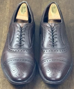 Allen Edmonds Strand Brogue Cap Toe Schuh Herren 8D Braun Leder Oxford USA - Bild 1 von 22