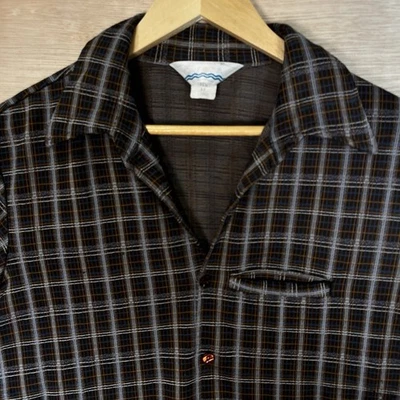 VTG JCPenney Styled in California Long Sleeve Shirt Mens M Disco Mod 60s 70s - Image 1 of 4