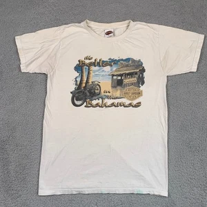 Camisa Harley Davidson De Colección Para Hombre Mediana Blanca Bahamas Y2k Motocicleta 2005 EE. UU. - Imagen 1 de 18