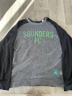 adidas Men's Seattle Sounders FC Soccer Jersey  Long Sleeved T-Shirt Size XL - Image 1 of 4