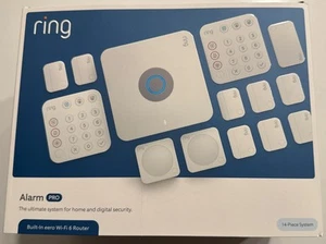 Ring Alarm Pro Home Security Alarm 14 Piece Kit - Eero WiFi 6 Router Built-in - Picture 1 of 2