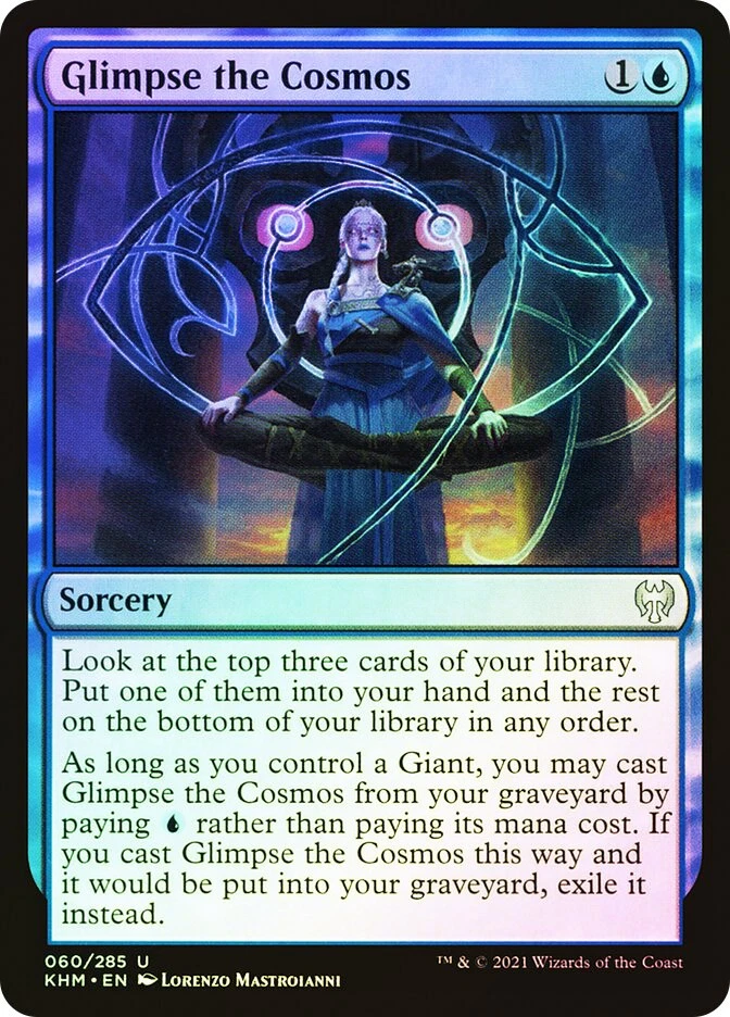 MTG FOIL Glimpse the Cosmos  - Kaldheim #060 - Image 1 of 1