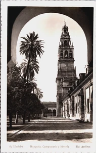 Spain Cordoba Mezquita Campanario y Obreria Córdoba RPPC B266 - Picture 1 of 2