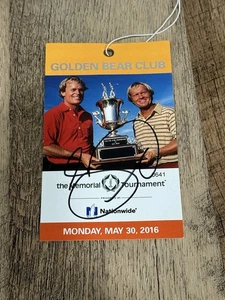 The Memorial 2016 Ticket Jason Day Autograph PGA Golden Bear Club - Picture 1 of 1
