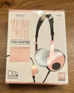 Cuffie stereo controllo volume Sentry H0263 - rosa/oro rosa - nuove con scatola - Foto 1 di 3