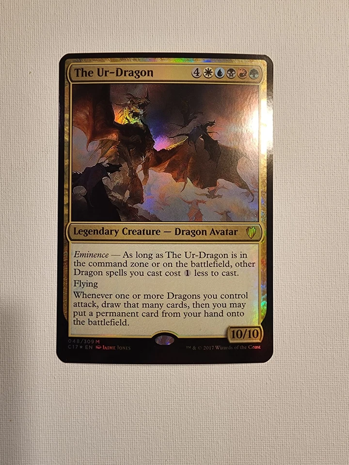 MTG The Ur-Dragon - Oversized Foil Commander 2017 Magic the Gathering Card - Image 1 of 1