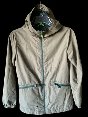 Champion Hooded Jacket Olive Green Lightweight Youth Size M (8-10) Full Zip - Image 1 of 4