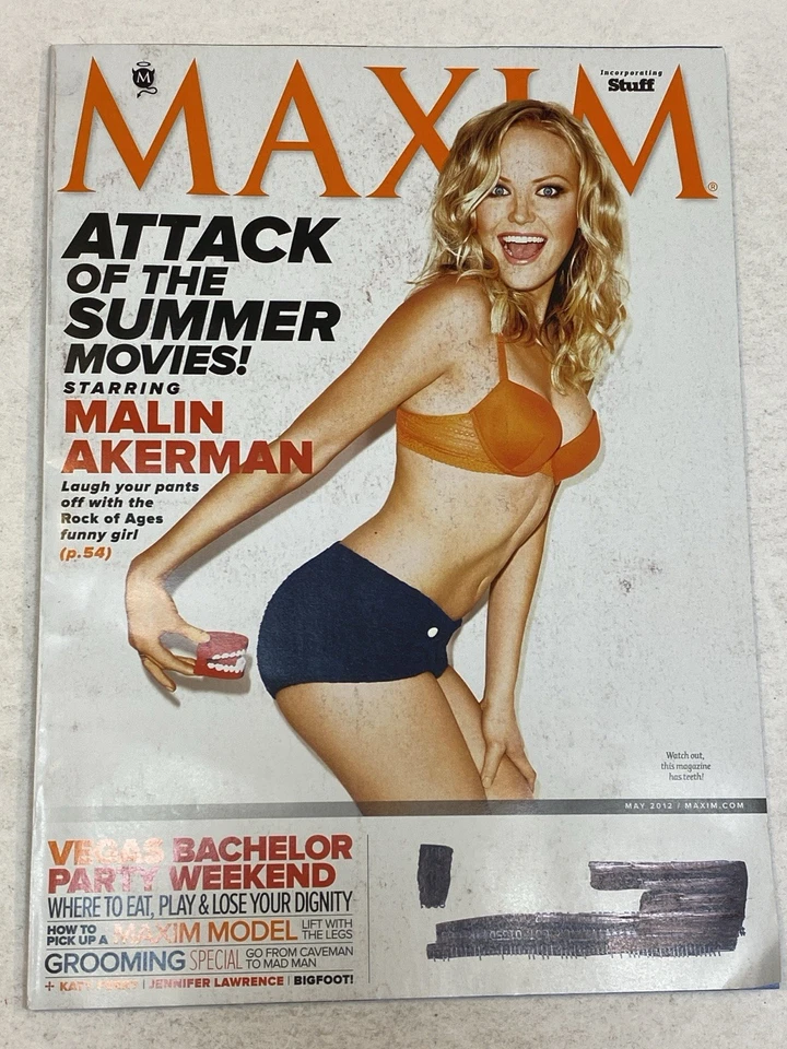 Maxim Magazine May2012 Malin Akerman Las Vegas Bachelor Party Weekend Katy Perry - Image 1 of 1