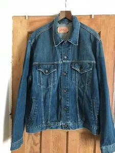 MODERN LEVI DENIM JACKET 70550-04,SIZE XL,CLASSIC TRUCKER WESTERN - Picture 1 of 12