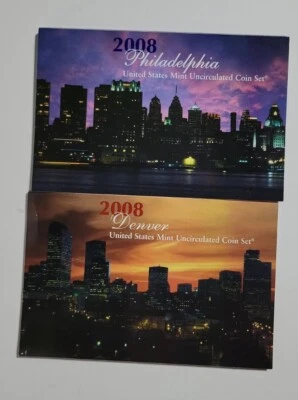 2008 US Mint Set 28 Coin Uncirculated Set Complete Philadelphia & Denver - Image 1 of 4