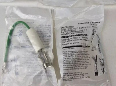 FLOATING BOND #10 AWG 6" WITH RING ELECTRIC MOTION EMFB1006R AT&T PID#301010534 - Image 1 of 4