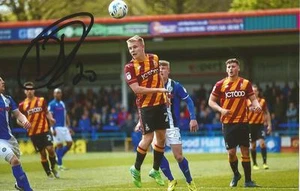 BRADFORD: DANIEL PYBUS SIGNED 6x4 ACTION PHOTO+COA - Picture 1 of 1