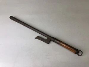 Y7372 JITTE Iron weapon samurai sword equipment Edo Japan antique traditional - Picture 1 of 18